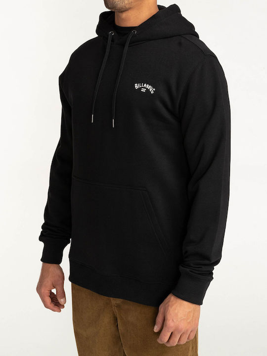 Billabong Arch Herren Sweatshirt mit Kapuze und Taschen Schwarz