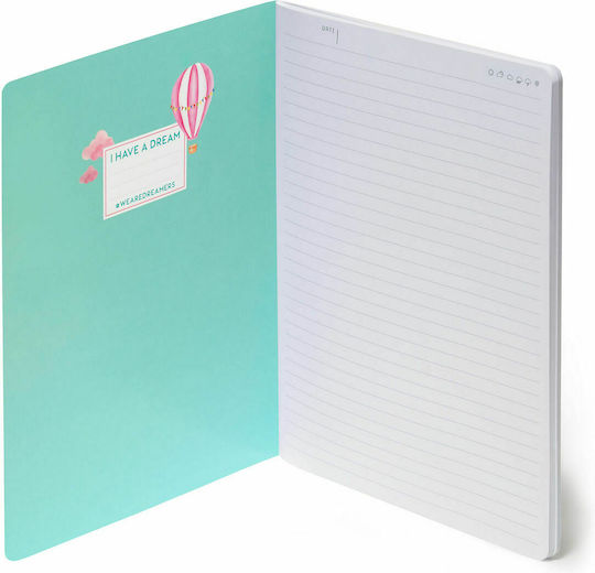 Legami Milano Air Balloon Notebook A5 Ruled Multicolour