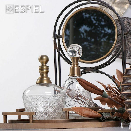 Espiel Καθρέπτης Μακιγιάζ Επιτραπέζιος 25.5x43.5cm Μαύρος