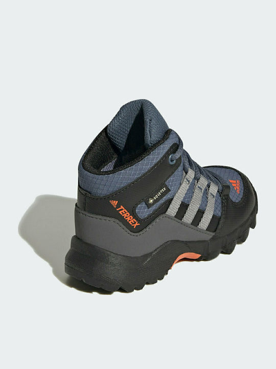 Kids Waterproof Hiking Boots Terrex Mid Wonder Steel / Grey Three / Impact Orange