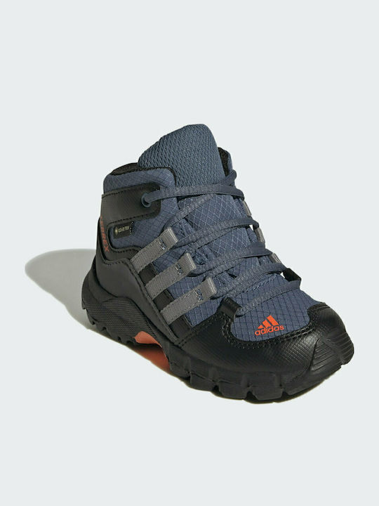 Kids Waterproof Hiking Boots Terrex Mid Wonder Steel / Grey Three / Impact Orange