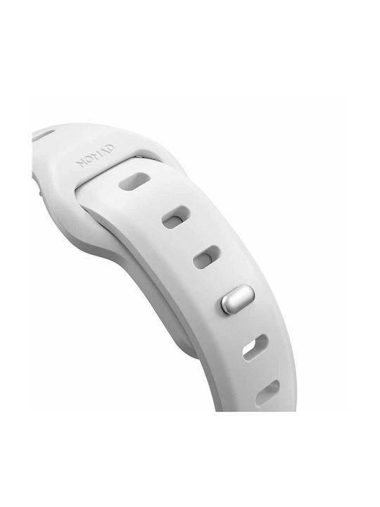 Nomad Slim Sport Armband Silikon mit Pin Weiß (Apple Watch 42/44/45mm) NM01147985