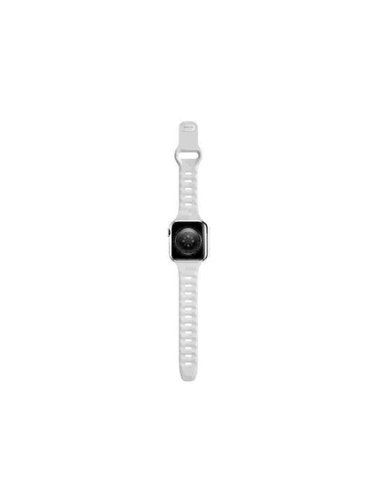 Nomad Slim Sport Armband Silikon mit Pin Weiß (Apple Watch 42/44/45mm) NM01147985