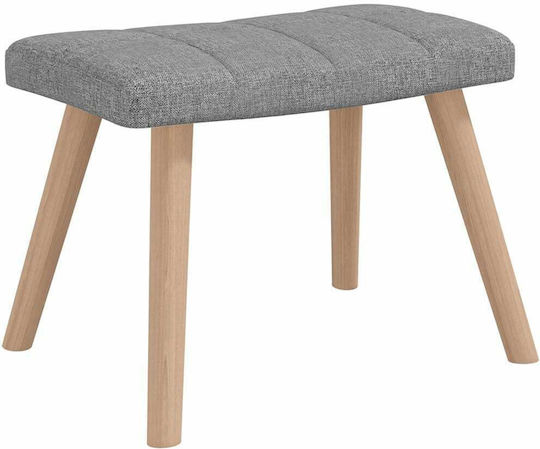 Schaukelstuhl mit Fußhocker Light Grey 61x78x98cm