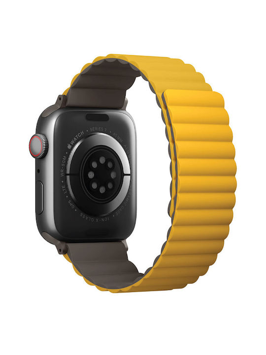 Uniq Revix Λουράκι Σιλικόνης Mustard / Khaki (Apple Watch 42/44/45mm)