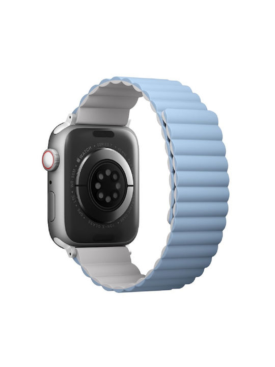 Uniq Revix Λουράκι Σιλικόνης White / Blue (Apple Watch 42/44/45mm)