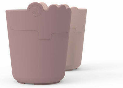 Done by Deer Baby Cups Kiddish Mini Mug 2-pack Croco made of Silicone Pink 2pcs 100ml for 24m+m+