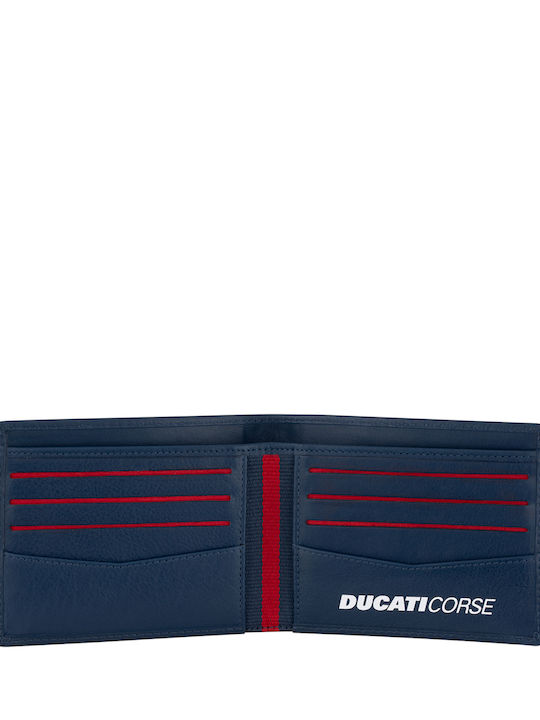 Firenze Leather Men's Wallet for Cards Blue