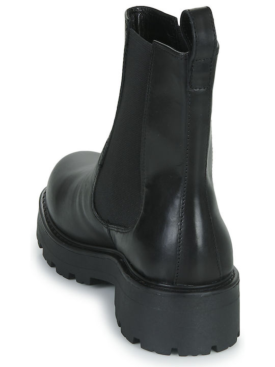 Cosmo 2.0 Leder Damen Chelsea-Stiefel Schwarz