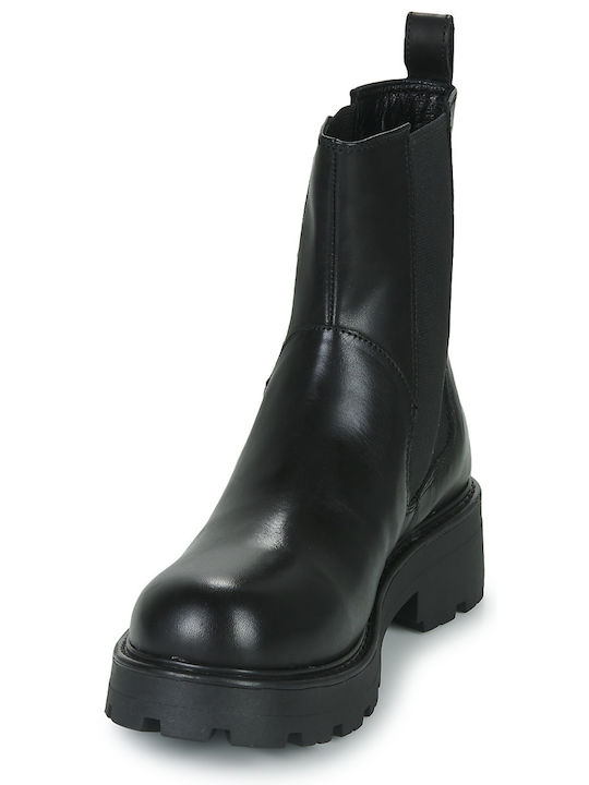 Cosmo 2.0 Leder Damen Chelsea-Stiefel Schwarz