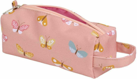 A Little Lovely Company Butterflies Κασετίνα Βαρελάκι Ροζ