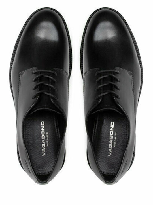 Leder Herren Freizeitschuhe Schwarz