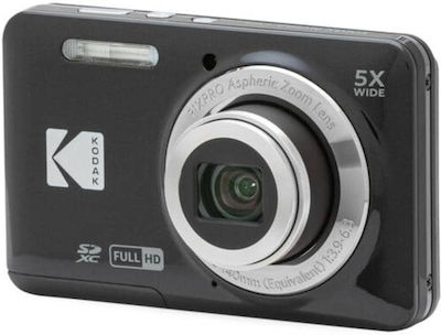 Kodak Pixpro FZ55 Kompakte Kamera 16MP Optischer Zoom 5x mit Bildschirmgröße 2.7" Schwarz