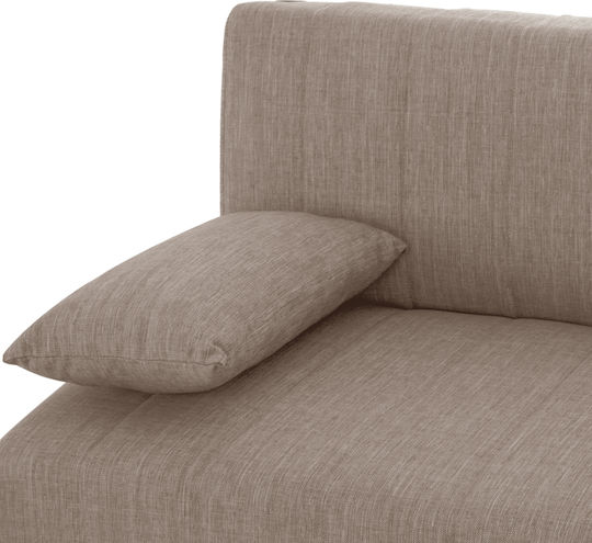 Andri Three-Seater Couch Bed with Storage Space Beige 180x72x77 cm