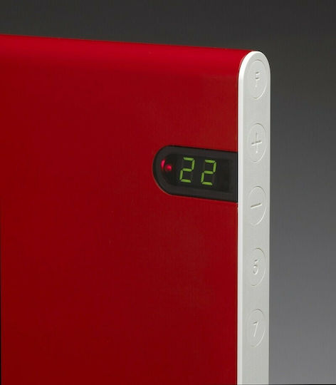 Adax Neo 20 KDT Θερμοπομπός Τοίχου 2000W με Ηλεκτρονικό Θερμοστάτη 139.4x37cm Red