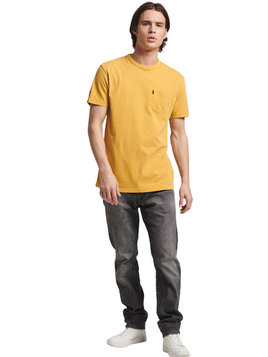 Superdry Men's Short Sleeve T-shirt Yellow