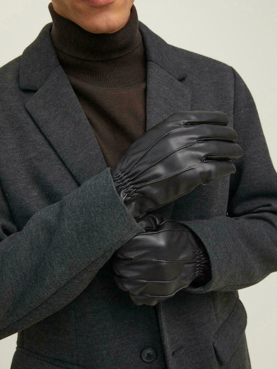 Jack & Jones Schwarz Leder Handschuhe