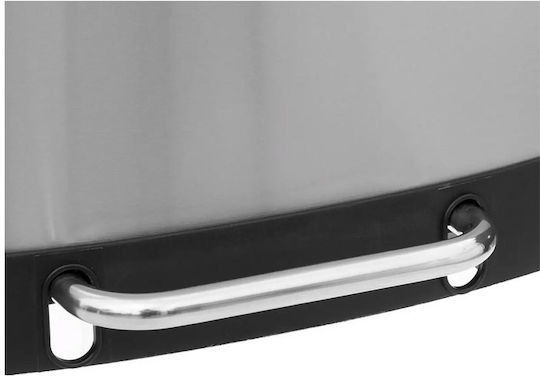 5Five 5Five Mülleimer aus Inox mit Pedal Silber 50lt