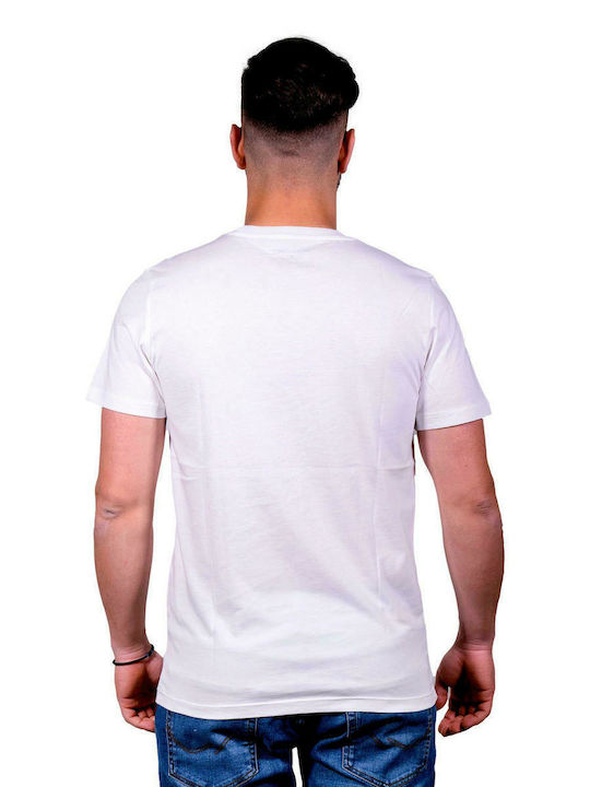 Jack & Jones Ανδρικό T-shirt Cloud Dancer με Στάμπα