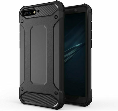 Hurtel Plastic Back Cover Durable Black (Huawei Y6 2018)