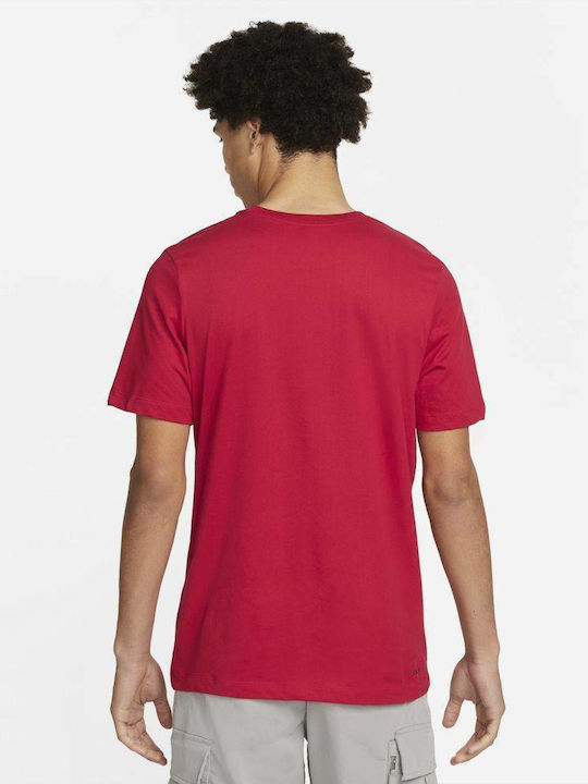 Jordan Herren Sport T-Shirt Kurzarm Rot