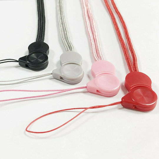 Hurtel Long Lanyard with a Clip Λουράκι Λαιμού για Κινητά Κίτρινο