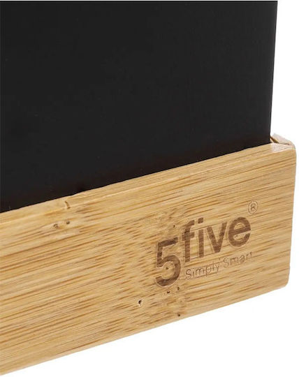 5Five Кошница за съхранение Бамбуков Черен 26.6x26.6x32.6см 1бр