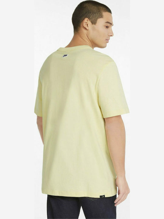 PUMA Downtown Graphic T-shirt Μπεζ