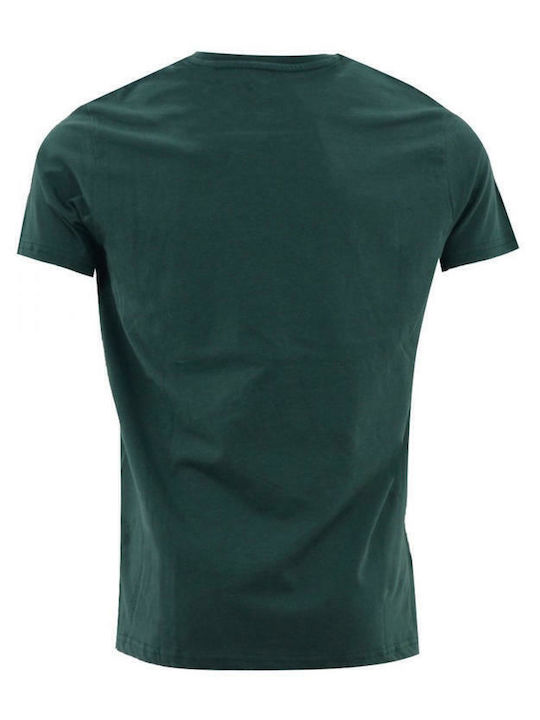 Basic Print T-Shirt Grün