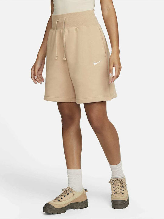 Phoenix Fleece Damen Sportliche Bermuda Beige