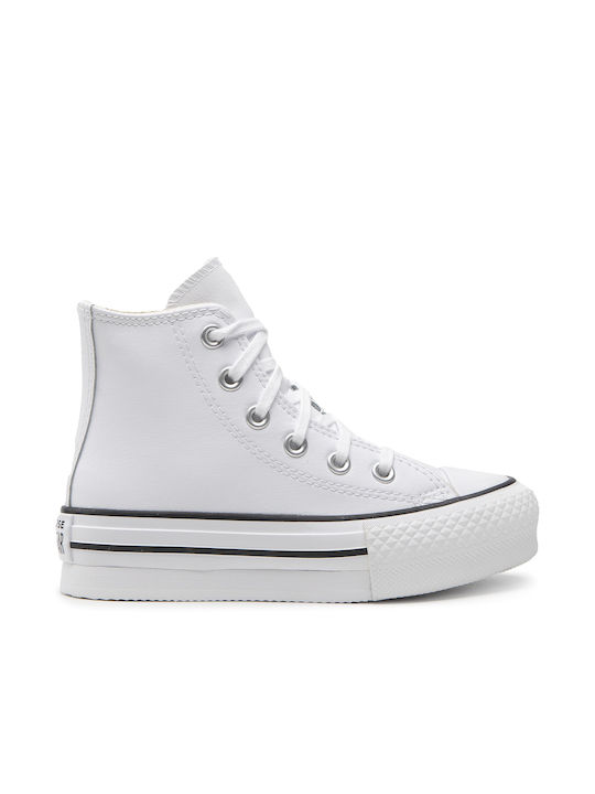 Converse Παιδικά Sneakers High Ctas Eva Lift για Κορίτσι White / Natural Ivory / Black