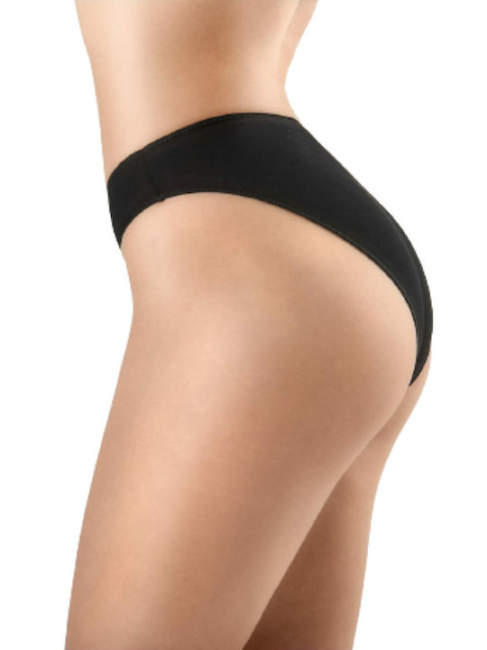 0002 Damen Slip 3Pack Nahtlos Black/Beige/White