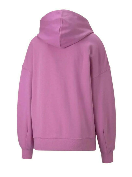 Puma Classics Women's Long Hooded Sweatshirt Purple