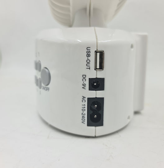 Andowl Q-312 Вентилатор USB Акумулаторен Бял