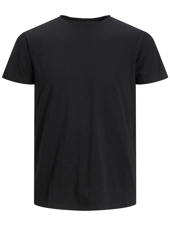 Jack & Jones T-shirt Bărbătesc cu Mânecă Scurtă Negru