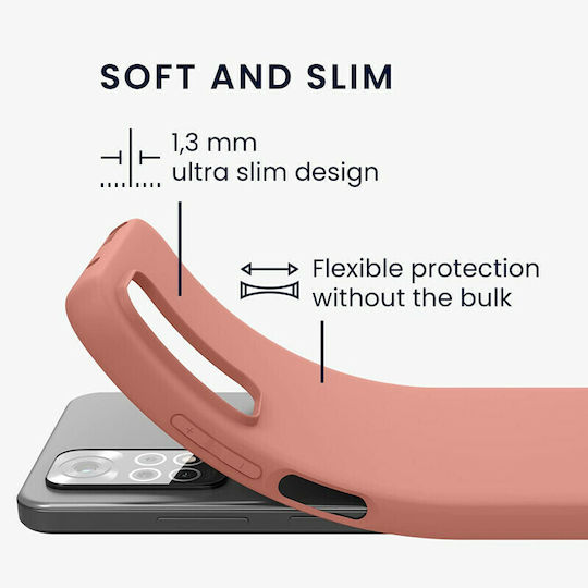 KWmobile Back Cover Silicone Grapefruit Pink (Redmi Note 11 / 11S 4G)