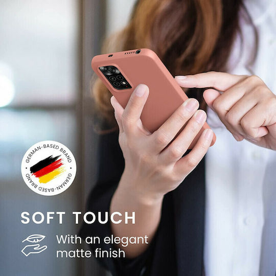 KWmobile Back Cover Silicone Grapefruit Pink (Redmi Note 11 / 11S 4G)