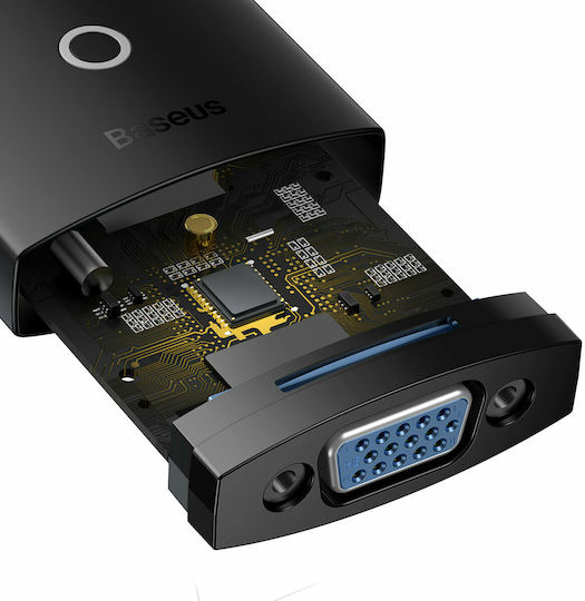 Baseus Lite Series Конвертор HDMI мъжки към VGA женски Черен 1бр