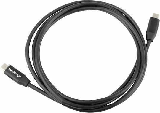 Lanberg USB 2.0 Cable USB-C Male - USB-C 60W Black 1.8m CA-CMCM-40CU-0018-BK