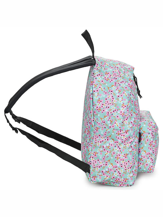 Eastpak Padded Pak'r School Bag Backpack Junior High-High School Ditsy Turquoise 24Liters