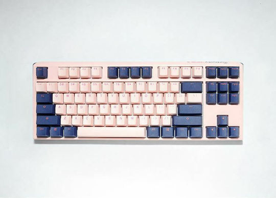 Ducky One 3 Fuji Gaming Mechanical Keyboard Tenkeyless with Cherry MX Silent Red switches and Illuminated keys (English US) Pink