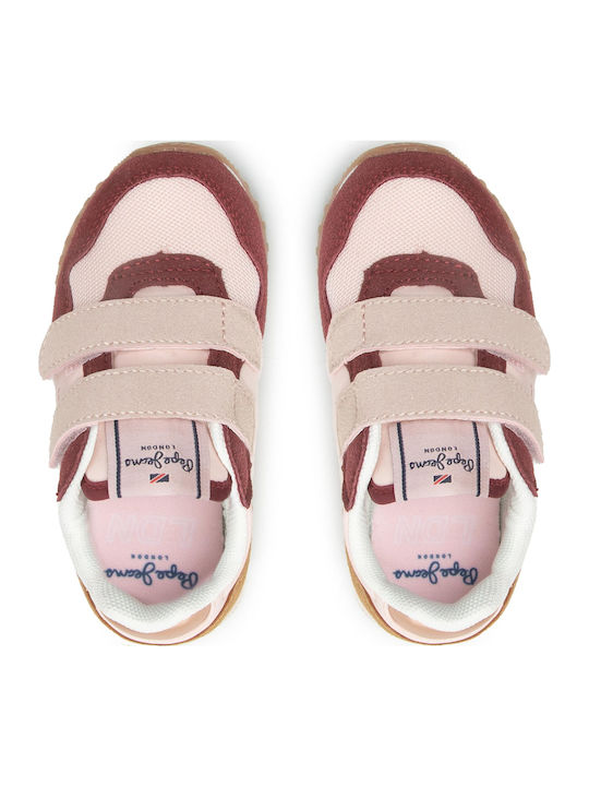 London One On Gk Kids Sneakers with Scratch Pink