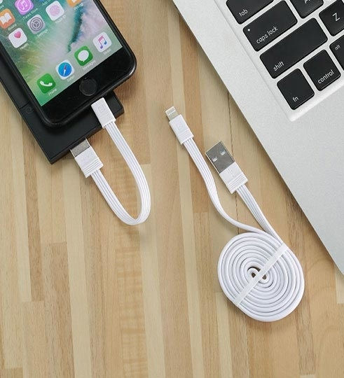 Remax Tengy RC-062i Flat USB-A la Cablu Lightning Alb 1m (14924)