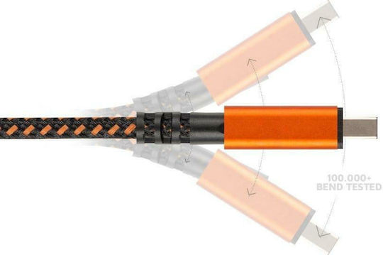 Xtorm Xtreme Braided USB to Lightning Cable Πορτοκαλί 1.5m