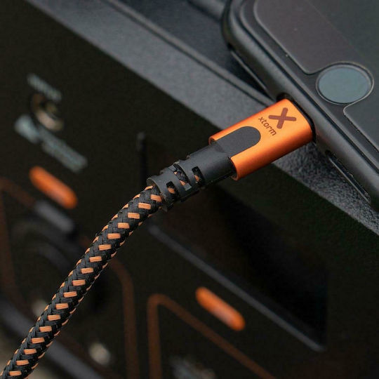Xtorm Xtreme Braided USB to Lightning Cable Πορτοκαλί 1.5m