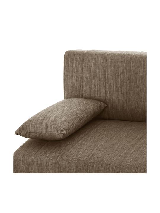 Andri Dreisitzer Sofa mit Stauraum in Braun 180x72x77cm