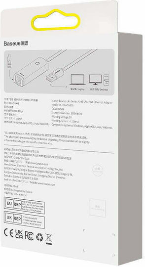 Baseus Lite Series USB-C Network Adapter with Wired Gigabit Ethernet Connection