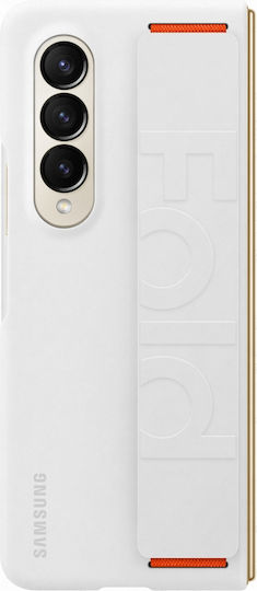 Samsung Silicone Grip Cover Umschlag Rückseite Silikon Weiß (Galaxy Z Fold4)