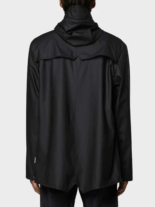 Rains Men's Jacket Waterproof and Windproof Black