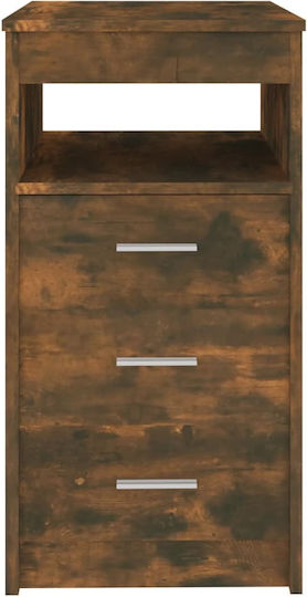 Wooden Bedroom Chest of Drawers with 3 Drawers 50x40x76cm